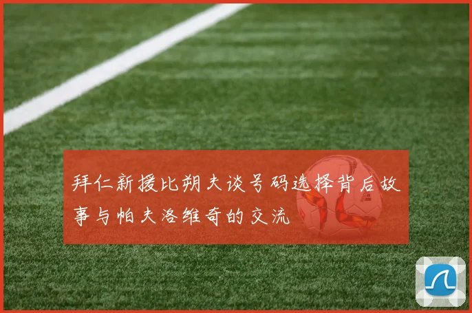 拜仁新援比朔夫谈号码选择背后故事与帕夫洛维奇的交流